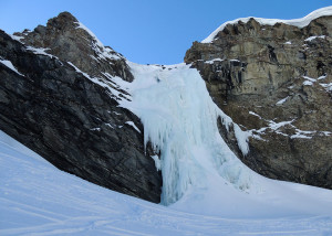 Cascade de glace de la Reculaz