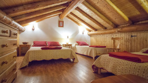 Chambre familiale du chalet Eterlou